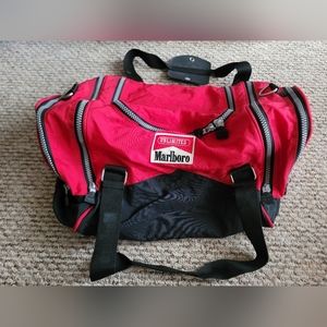 Vintage Red 1990s Marlboro Unlimited Duffle Bag